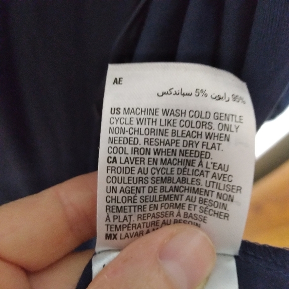 Karen Scott Navy Blue Open Front Quarter Sleeve Jersey Knit Cardigan Size Small - Picture 8 of 8